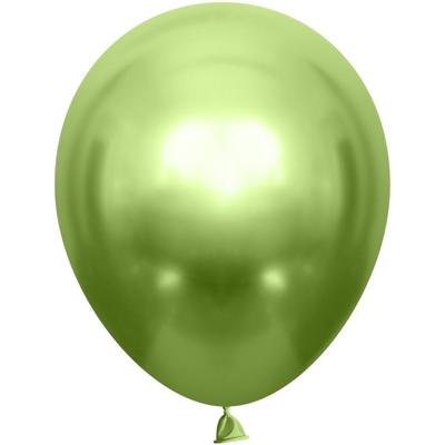 Шар латексный 12", хром лайм, набор 50 шт.