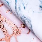 Бумага глянцевая "Мрамор", голубой-розовый, 50 х 70 см,80 гр/м - Фото 3