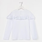 Школьная блузка для девочки, цвет белый, рост 122 см - Фото 6