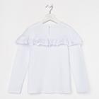 Школьная блузка для девочки, цвет белый, рост 122 см - Фото 9