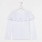 Школьная блузка для девочки, цвет белый, рост 128 см - Фото 7
