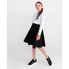 Школьная блузка для девочки, цвет белый, рост 140 см - Фото 2