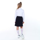 Школьная блузка для девочки, цвет белый, рост 122 см - Фото 3