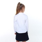 Школьная блузка для девочки, цвет белый, рост 122 см - Фото 5