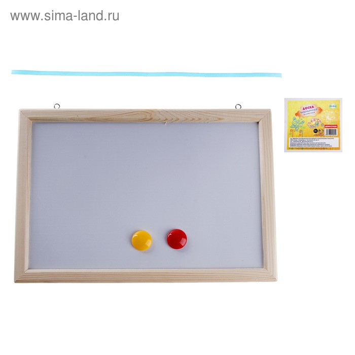 Доска магнитно-маркерная, с 2 магнитами - Фото 1