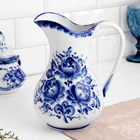Кувшин фарфор «Аннушка», 1.5 л, 20.5 см, гжель - Фото 1