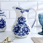 Кувшин фарфор «Аннушка», 1.5 л, 20.5 см, гжель - Фото 6
