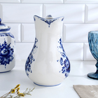 Кувшин фарфор «Аннушка», 1.5 л, 20.5 см, гжель - Фото 8