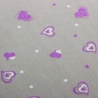 Пленка для цветов "Валентинки", сиренево-белая, 0,7 х 8,5 м, 35 мкм - Фото 2