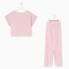 Пижама женская (футб. и брюки) KAFTAN р. 44-46, розовый - фото 50389315