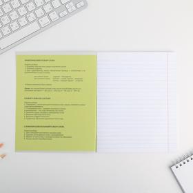 Тетрадь в линейку, предметная, 48 л., на скрепке, А5 «ПЕРСОНАЖИ. Русский язык»