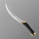 Макет оружия «Сувенирный нож. Турецкий», 19.4 см, клинок 114 мм/0.7 мм, изогнутый, чёрный, золото - Фото 2