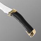 Макет оружия «Сувенирный нож. Турецкий», 19.4 см, клинок 114 мм/0.7 мм, изогнутый, чёрный, золото - Фото 3