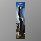 Макет оружия «Сувенирный нож. Турецкий», 19.4 см, клинок 114 мм/0.7 мм, изогнутый, чёрный, золото - Фото 5