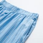 Пижама женская (рубашка, брюки) MINAKU: Light touch, голубая, размер 52 - фото 57946081