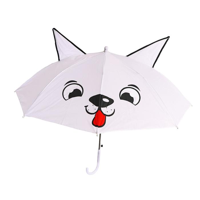 Зонт детский «Собачка» с ушками, d=72 см - Фото 1