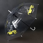 Зонт детский «Жёлтая машина»‎ полуавтомат прозрачный, d=90см - фото 9412966