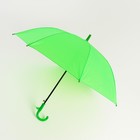 Зонт детский полуавтоматический d=86см, цвет зелёный - фото 7769525