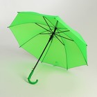 Зонт детский полуавтоматический d=86см, цвет зелёный - фото 7769527
