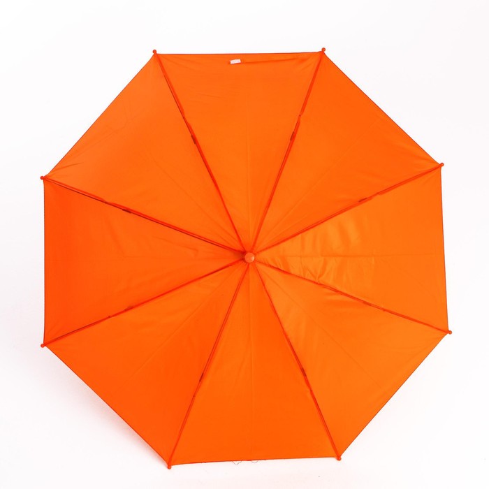 Зонт детский полуавтоматический d=90 см, цвет оранжевый - фото 1905794358