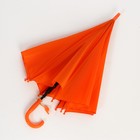 Зонт детский полуавтоматический d=90 см, цвет оранжевый - фото 7769532