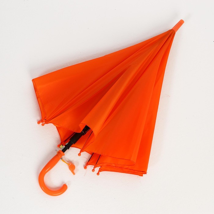 Зонт детский полуавтоматический d=90 см, цвет оранжевый - фото 1905794360