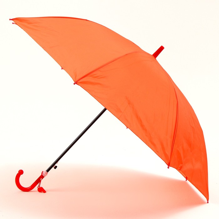Зонт детский полуавтоматический d=90 см, цвет оранжевый - фото 1905794361