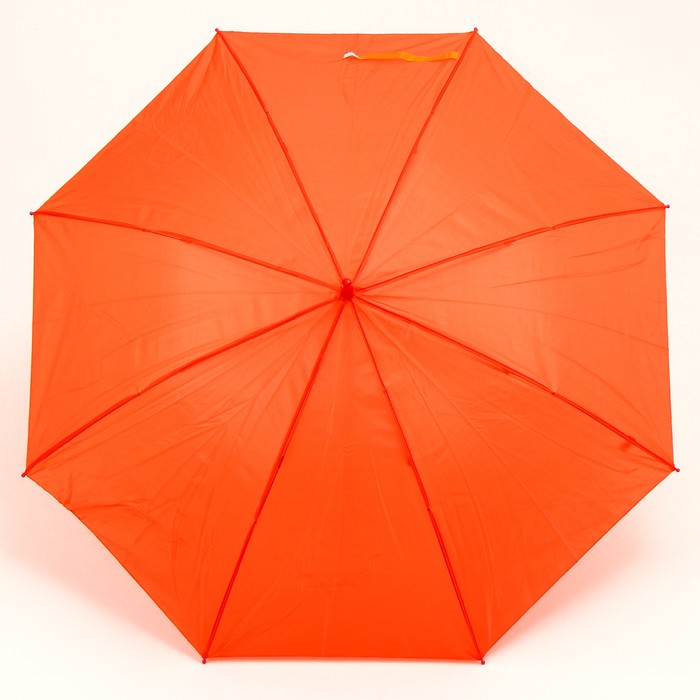 Зонт детский полуавтоматический d=90 см, цвет оранжевый - фото 1905794362