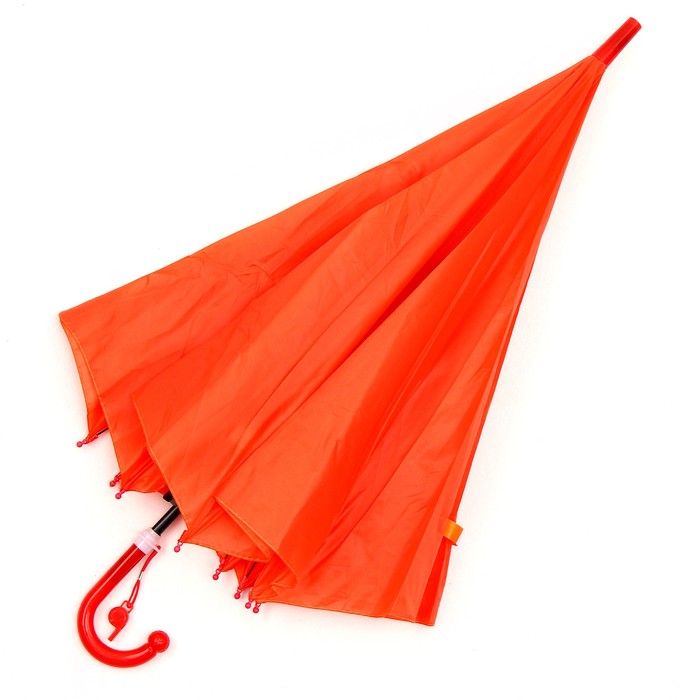 Зонт детский полуавтоматический d=90 см, цвет оранжевый - фото 1905794364