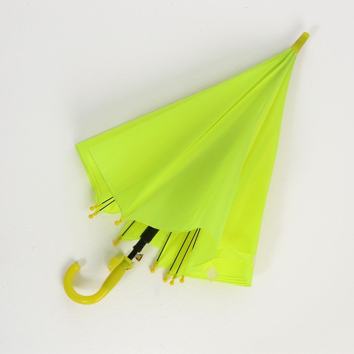 Зонт детский полуавтоматический d=90см, цвет лимонный - фото 1905794370