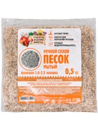 Речной песок "Рецепты дедушки Никиты", сухой, фр 1,6-2,5, крошка, 0,5 кг 6936421 - фото 319843459