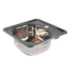 Мойка кухонная Accoona AB3838, врезная, толщина 0.6 мм, 380×380×165 мм, глянец - Фото 2