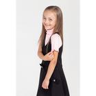 Школьная блузка для девочки, цвет розовый, рост 122-128 см - Фото 4