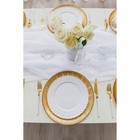 Тарелка фарфоровая обеденная Доляна «Эстет. Герда», d=26 см, цвет белый - Фото 6