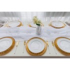 Тарелка фарфоровая обеденная Доляна «Эстет. Герда», d=26 см, цвет белый - Фото 7