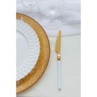 Тарелка фарфоровая обеденная Доляна «Эстет. Герда», d=26 см, цвет белый - Фото 8