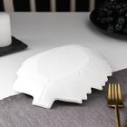 Блюдо для фруктов Доляна «Золотой лист», 25.5×17×3.5 см, цвет золотой с белым - Фото 3