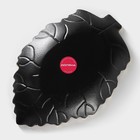 Блюдо для фруктов Доляна «Золотой лист», 26.5×18×3.5 см, чёрное - Фото 5