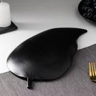 Блюдо для фруктов Доляна «Золотой лист», 31×17×3 см, цвет золотой с чёрным - Фото 3