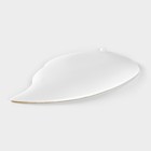 Блюдо для фруктов Доляна «Золотой лист», 31×17×3 см, белое - Фото 3