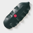 Блюдо для фруктов Доляна «Золотой лист», 36×14×3 см, золотое с зелёным - Фото 5