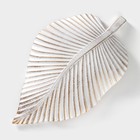 Блюдо для фруктов Доляна «Лист», 35.5×20×5 см, золотое с белым - Фото 4