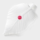 Блюдо для фруктов Доляна «Лист», 35.5×20×5 см, золотое с белым - Фото 6