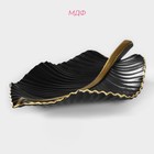 Блюдо для фруктов Доляна «Лист», 35.5×20×5.5 см, чёрное - Фото 2