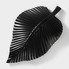 Блюдо для фруктов Доляна «Лист», 35.5×20×5.5 см, чёрное - Фото 4