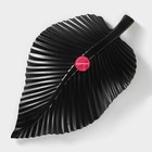 Блюдо для фруктов Доляна «Лист», 35.5×20×5.5 см, чёрное - Фото 5