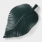 Блюдо для фруктов Доляна «Лист», 35.5×20×5 см, золотое с зелёным - Фото 4