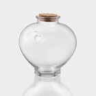 Банка для сыпучих Доляна «Парфе. Амур», 350 мл, 5×11 см, с пробковой крышкой, стекло, прозрачная - Фото 6