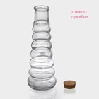 Бутылка для соусов и масла Доляна «Парфе. Гармонь», 400 мл, 21.8×7.5 см, с пробковой крышкой, стекло, прозрачная - Фото 3