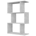 Стеллаж Polini Home Smart фигурный, 3 секции, бетон - Фото 1